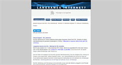 Desktop Screenshot of langsames-internet.de